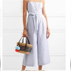 J.CREW Spaghetti Strap Beauchamp Linen Jumpsuit size 6